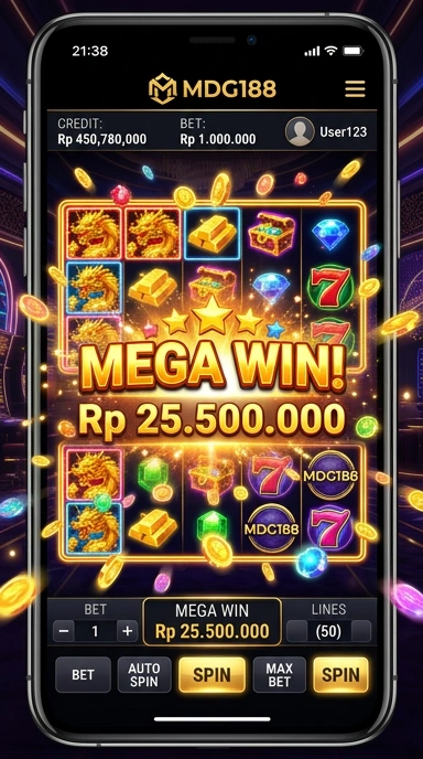 Tangkap layar tampilan utama mdg188 yang menarik.